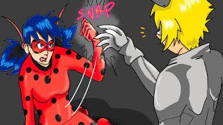 Ladybug Vs Chat Noir Blanc P1  Miraculous Ladybug Comic Dub [upl. by Odin]