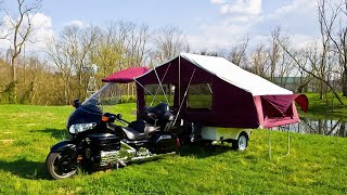 10 Motorcycle Camper Trailer Designed for Motorcycle Touring [upl. by Niliac]