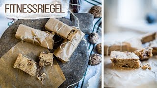 Fitnessriegel selber machen  Breakfast Bar REZEPT  VEGAN [upl. by Hayyikaz]