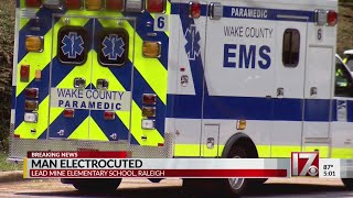 Man electrocuted at Lead Mine Elementary School [upl. by Flavian]