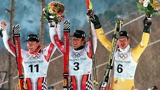 Hermann Maier Olympic giantslalom gold Nagano 1998 [upl. by Atinihc]