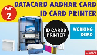 DataCard Ep2  Printing Aadhar Card Id Cards Using Ribbon SD360 Thermal Printer PVC CARD PRINTER [upl. by Hertberg336]