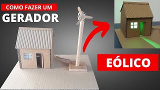 Como fazer uma mini USINA EÓLICA incrível rápido e fácil invenções simples e legais 29 [upl. by Ielhsa669]