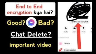 Messenger end to end encryption ka matlab kya hai  End to end encryption messenger turn off [upl. by Fi542]