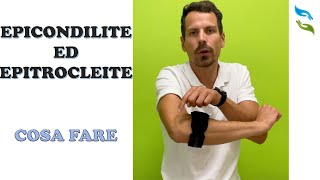 EPICONDILITE EPITROCLEITE Cosa fare esercizi e tutori [upl. by Annaehr]