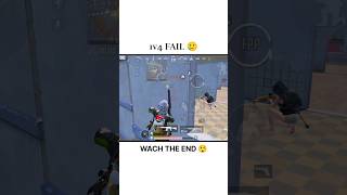 1v4 fail 🥲 wach the end 😲 bgmi pubg shorts [upl. by Oberstone]