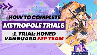 【Genshin Impact】Metropole Trials SubEvent  Trial Honed Vanguard 4Star Characters Team [upl. by Burkhard]