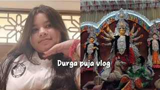 DURGA PUJA VLOG🌼 pandal hopping extreme crowd eating yapping hangouts first three days [upl. by Wilkie]