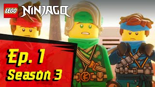 LEGO NINJAGO  Season 3 Episode 1 Uncharted [upl. by Eicnan918]