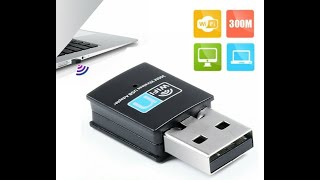 300Mbps Wireless Wifi USB Dongle Mini Adapter 80211 BGN [upl. by Auguste572]