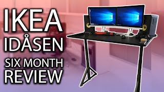 IKEA IDÅSEN SitStand Desk  Six Month Review amp Wobble Test 4K [upl. by Ttoille]