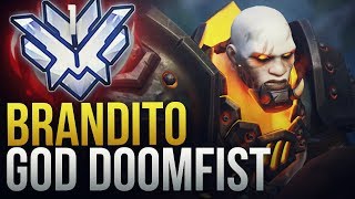 Best of quotBranditoquot 1 NA DOOMIFST GOD  Overwatch Montage [upl. by Attoynek]