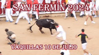 Vaquillas 10 julio sanfermin2024 completo 66 [upl. by Akkina]