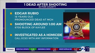 Teen killed in Ector County shooting [upl. by Ennelram]