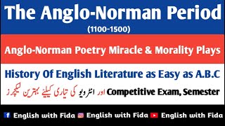 AngloNorman Period 11001500  History of English Literature  Dr BR Mullik [upl. by Steinway231]