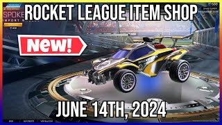 NEW IMPORT SPOKESHOW WHEELS Rocket League Item Shop June 14th 2024 [upl. by Odradlig860]