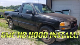 GMC HD hood install [upl. by Aixela783]