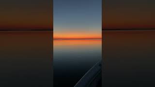 Slick calm sunrise on Back Bay Virginia Beach [upl. by Lenette]