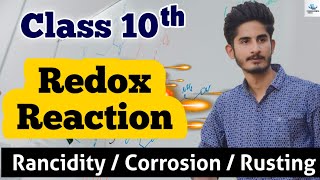 OxidationReduction Reaction Class 10  Corrosion amp Rancidity  Explained in Hindi Animated [upl. by Yenattirb]