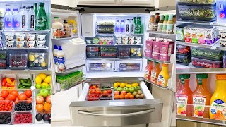 EXTREME REFRIGERATOR ORGANIZATION  Satisfying ASMR Deep Clean and Fridge Restock on a Budget [upl. by Jeminah]