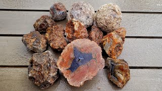 I Cut Open 12 Beautiful Turkish AGATES amp THUNDEREGGS From SRL Gemstone [upl. by Margarethe192]