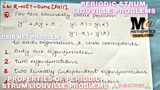 CSIR NET SOLVED PROBLEMS JUNE 2011  PERIODIC SLP PROBLEMS  SEC  C [upl. by Donoghue]