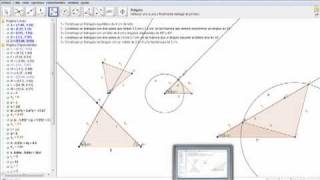 Construcción de triángulos utilizando GeoGebra 5 [upl. by Dorree]