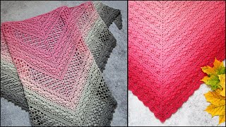 How to Crochet a Beautiful Shawl  Shawl Crochet Pattern  Azalea Shawl [upl. by Abe16]