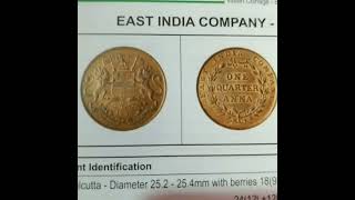 fake one qwater Anna coin photo year 1835indiadonot buy [upl. by Ambur]