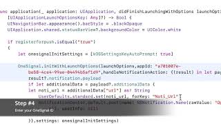 Configure OneSignal push notifications in iOS WebView apps – XcodeSwift How To  2019 [upl. by Micky]