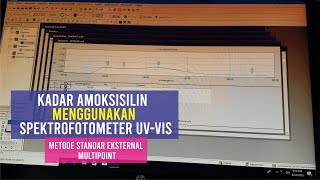 Kadar Amoksisilin dalam Obat dengan Spektrofotometer UVVis Metode Standar Eksternal Multipoint [upl. by Jepson]