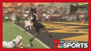 Brady Cook Luther Burden III lead No 11 Missouri to seasonopening 510 rout of Murray State [upl. by Gayner]