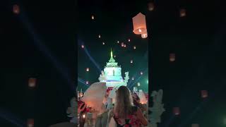 Yi Peng lantern festival Chiang Mai Thailand yipeng chiangmai thailand [upl. by Remat]