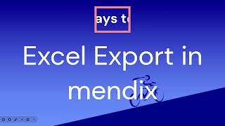 Excel export in mendix [upl. by Myrlene]