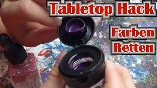 Tabletop Hack 001 Eingetrocknete Acryl Farben retten und Grundlagen der Farben Pflege [upl. by Marcel8]