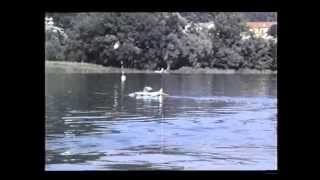 Model hydroplanes rc  Schneider Cup 1981 Gavirate VA  Varese Lake historical video [upl. by Pomcroy473]