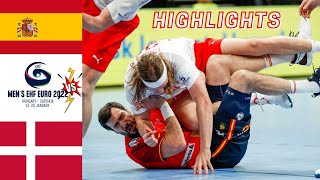 Spain vs Denmark Semifinal Handball Highlights Mens EHF EURO 2022 [upl. by Sholes]