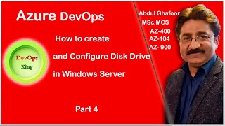 How to add Separate Disk Drive in Azure Windows Server VM Azure DevOpsPart 4 [upl. by Haerb]