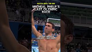 Micheal Phelps’s FINAL Olympic RACE swimming trending olympics [upl. by Azrim]