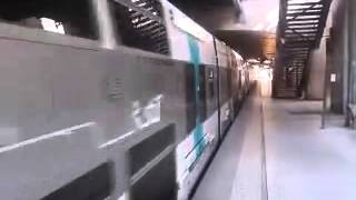 RER A   Départ d’un MI09 QIKY en Gare de Cergy–Le Haut [upl. by Ytsud]