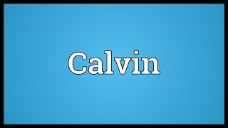 Calvin Meaning [upl. by Lindemann]