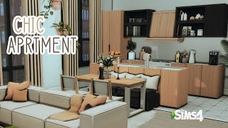 Chic Apartment 19 culpepper house  The Sims 4 Speed Build with CC [upl. by Gnauq832]