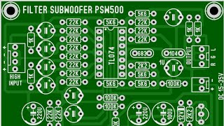 Layout filter subwoofer psw500 [upl. by Barbie]