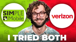 Simple Mobile vs Verizon Mobile  Which is Better Today [upl. by Bowne]