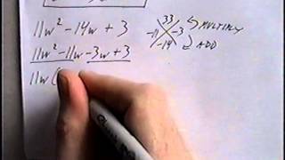 Factoring trinomials Algebra 1 86 part 1 [upl. by Belford106]