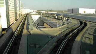 HD IAH TerminaLink FULL Tour Houston Intercontinental Airport Train People Mover Continental [upl. by Turmel]