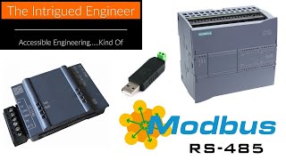 Siemens 1200 PLC  Modbus RS485 Communication With Slave Simulator [upl. by Cris]