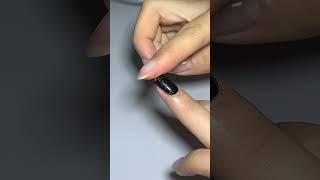 Midnight Black DIY SemiCured Gel Nail Wrap Stickers from Calibella gelnails diynails [upl. by Kristine417]