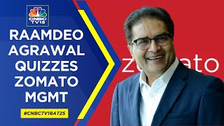 Motilal Oswals Raamdeo Agrawal Quizzes Zomato Management  Exclusive  N18V  CNBC TV18 At 25 [upl. by Murry]