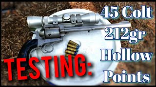 212 Grain Hollow Point Cast Hand Load Testing At The Range  Fun With mgmtargets [upl. by Ahseirej]